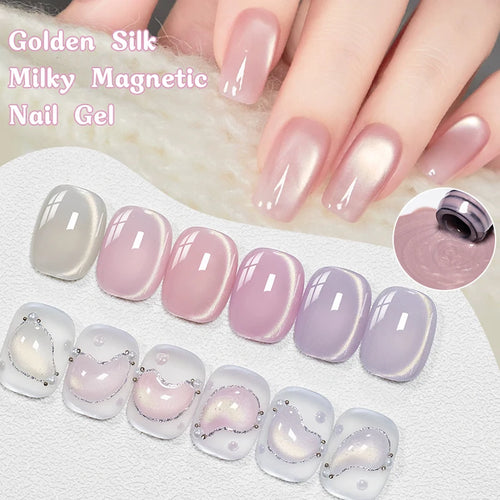 Brillo Seda Dorada Magnético Gel