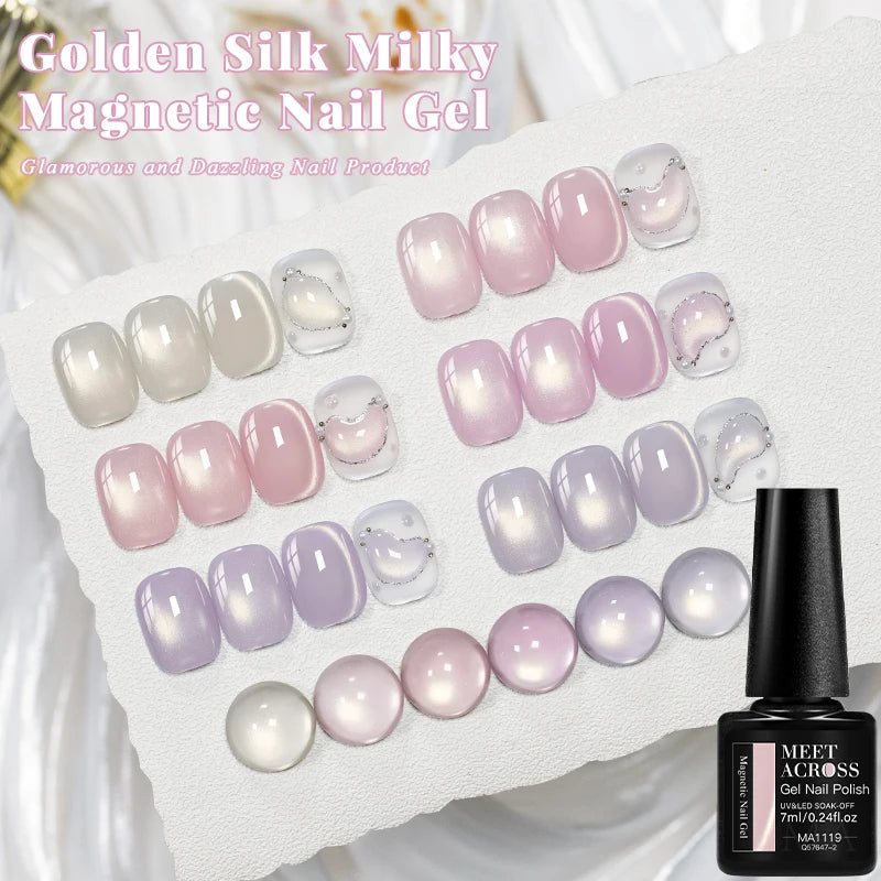 Brillo Seda Dorada Magnético Gel